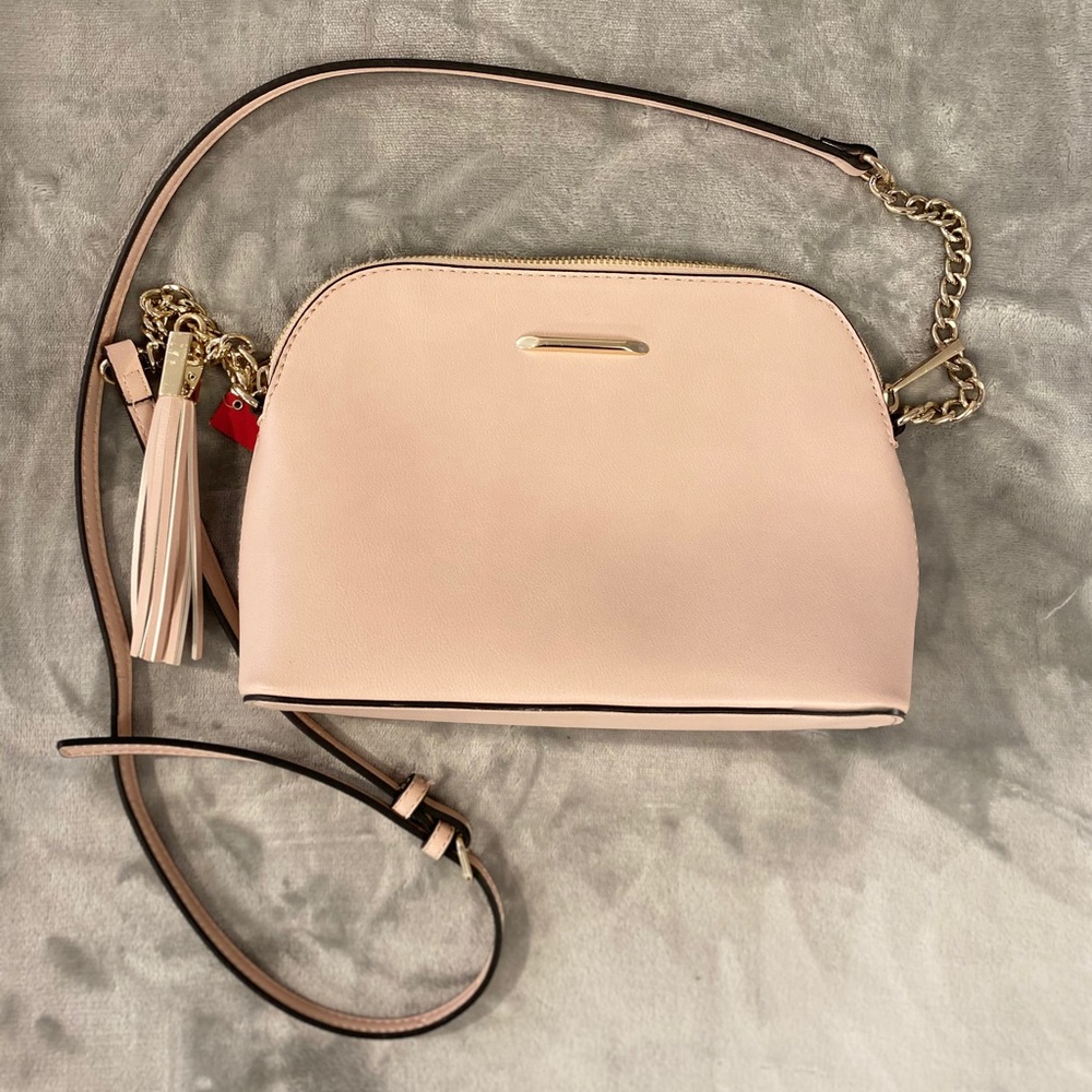 New Kelly & Katie light pink/peach crossbody purse